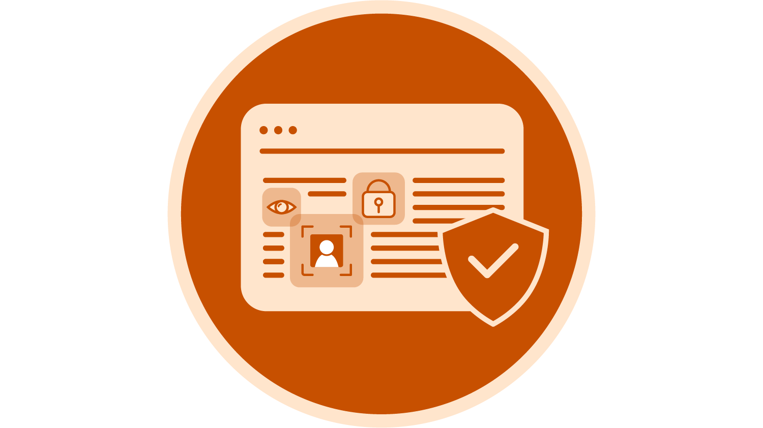 Illustration of a security ID card