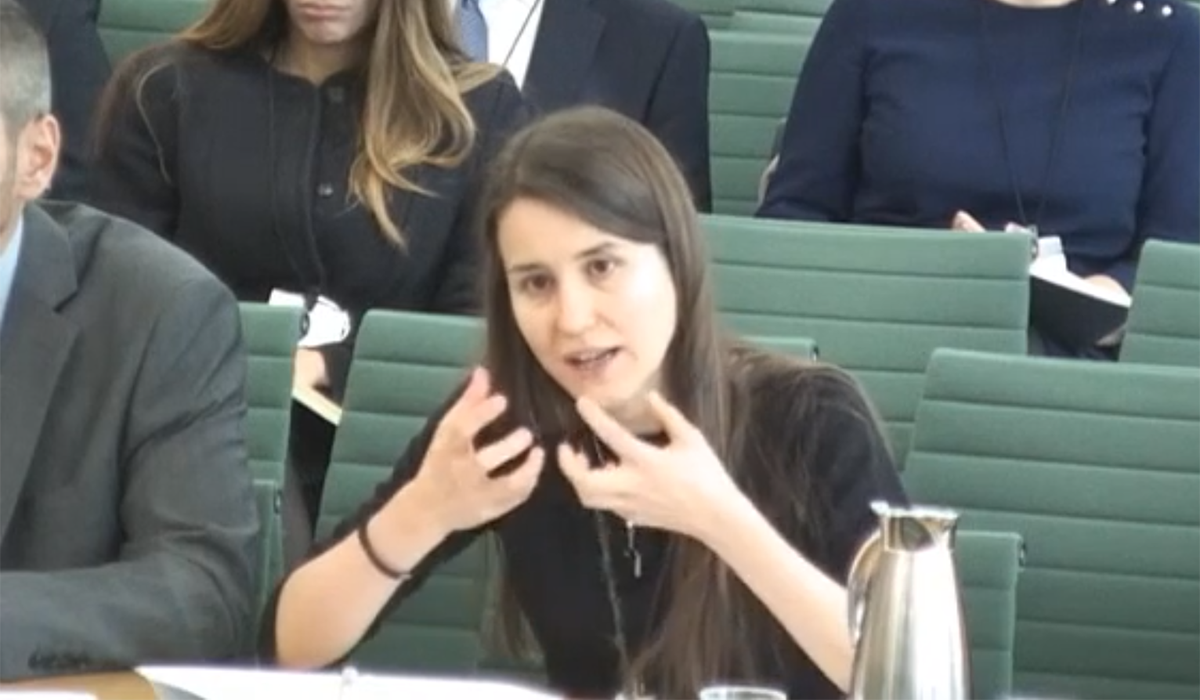 Sandra Wachter providing oral evidence to the House of Commons