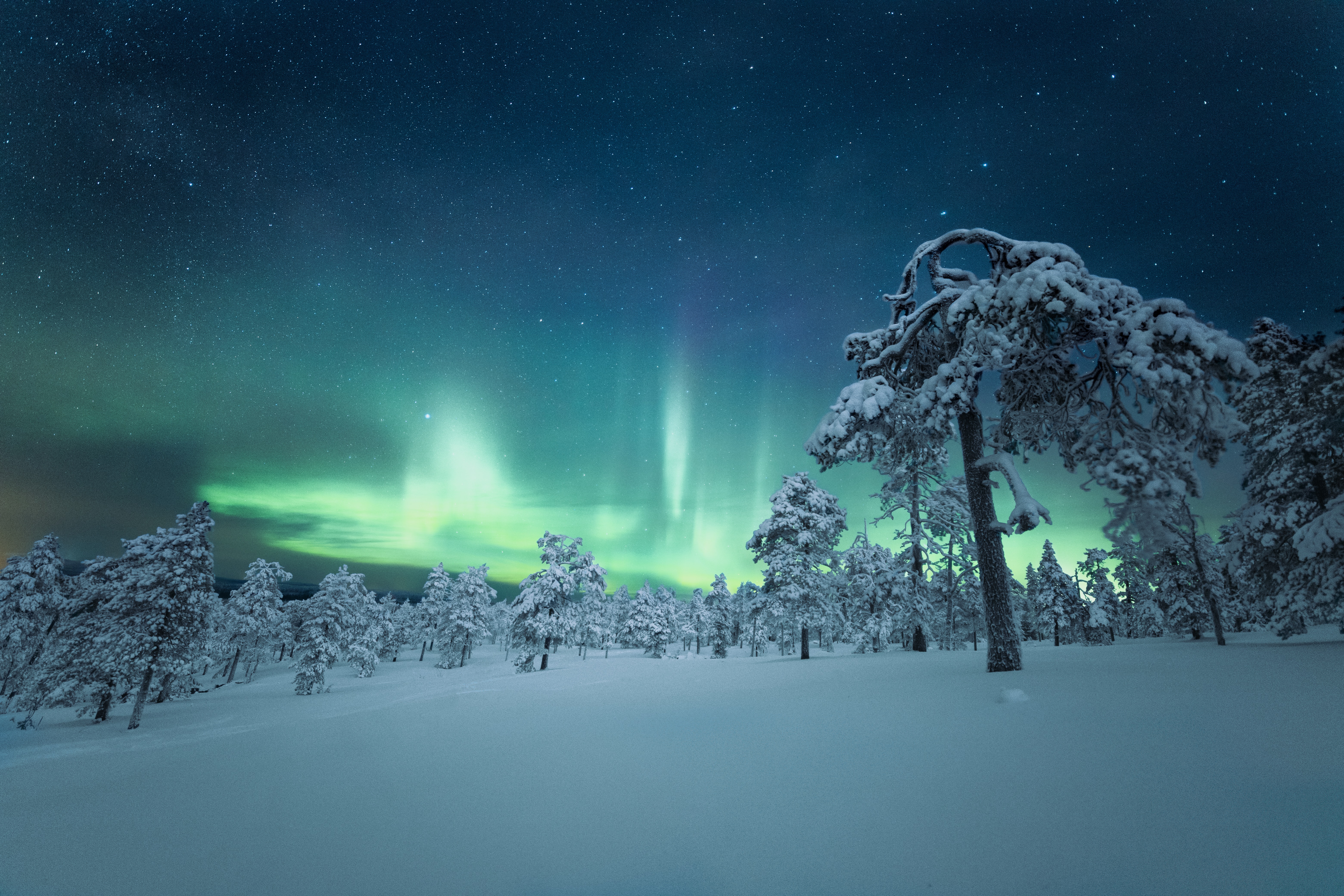 Northern lights over Finland