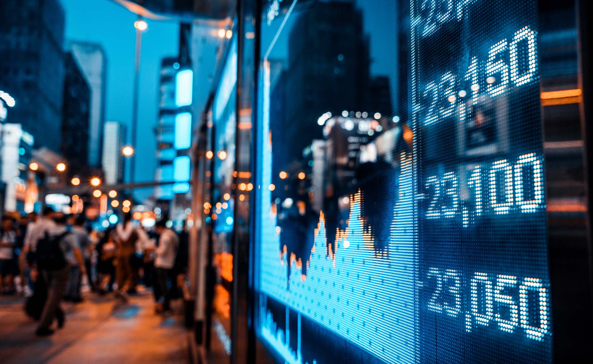 Image of financial monitor