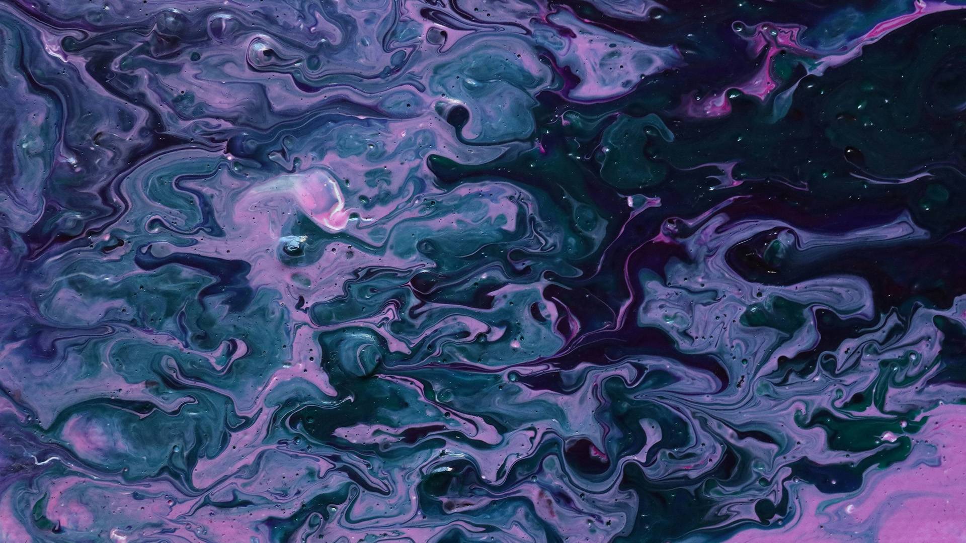 Purple and white abstract painting