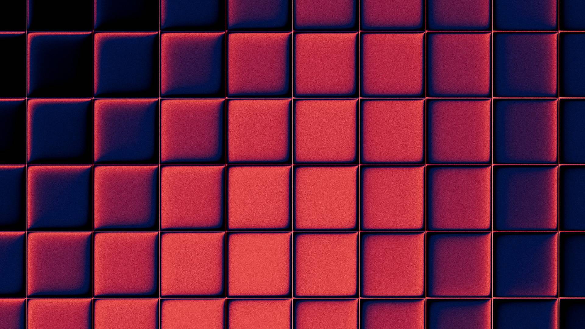 Grid with red and black blocks