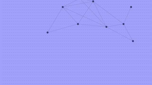 Abstract image of connected dots
